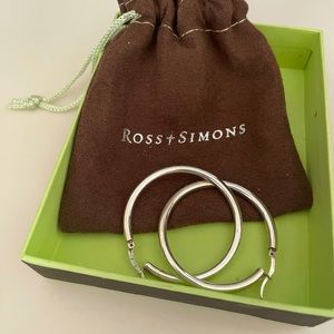 Sterling silver hoop earrings